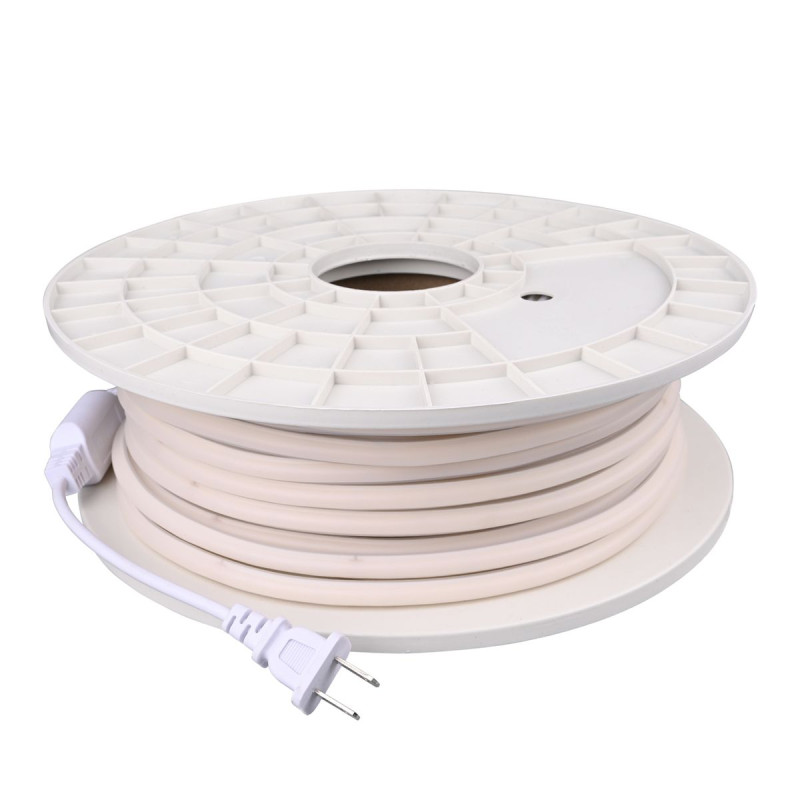 230V Kültéri Opál COB LED Szalag 3000K Meleg Fehér 11W/m IP65 Kültéri - HUGOLED 22109