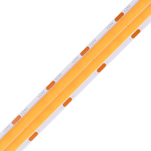 COB LED Szalag 24V 24W/m 1700lm/m 3000K Meleg Fehér CRI90 IP20 12mm - HUGOLED 22112