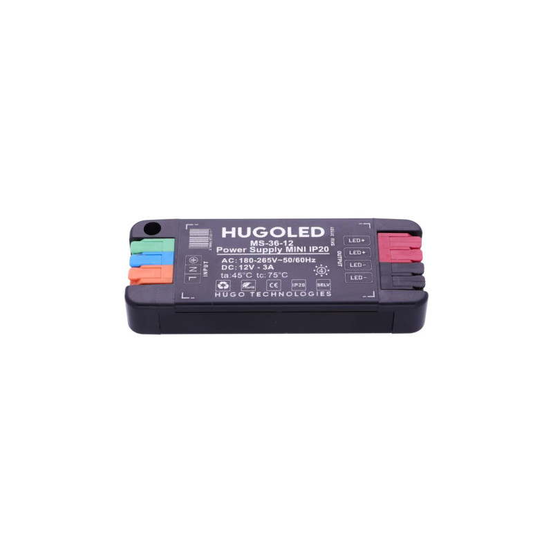 LED Tápegység Beltéri Szuper Mini MS-36-12 IP20 36W 12V - HUGOLED 31101