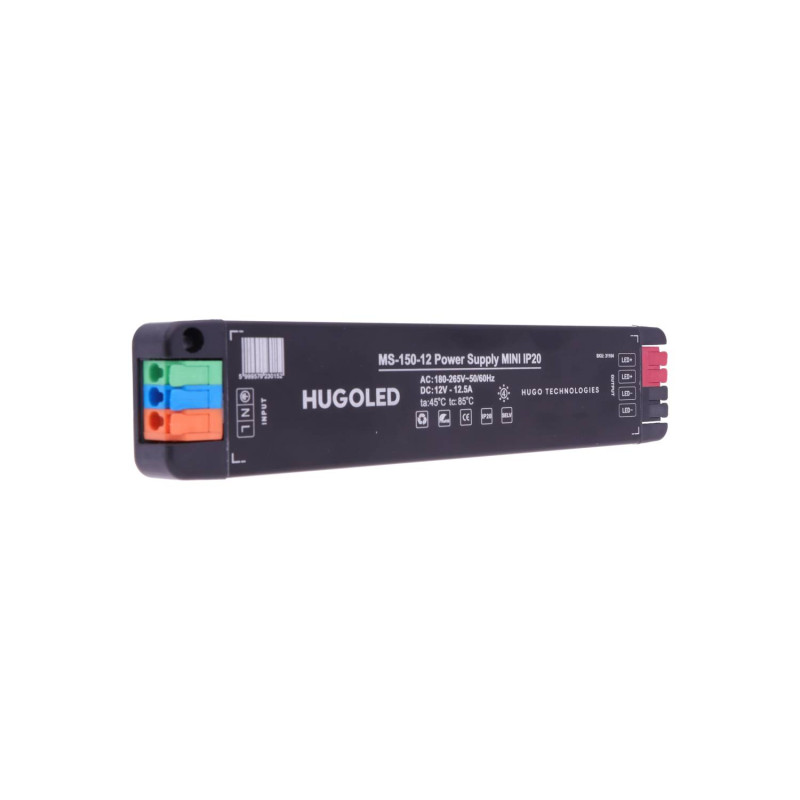 LED Tápegység Beltéri Szuper Mini MS-150-12 IP20 150W 12V - HUGOLED 31104