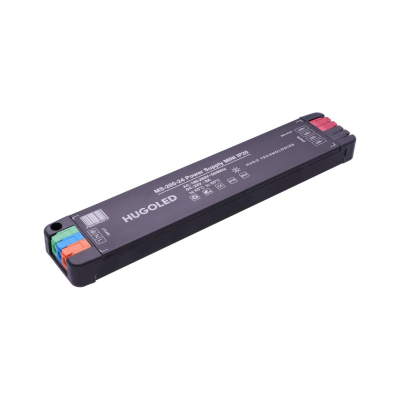 LED Tápegység Beltéri Szuper Mini MS-200-24 IP20 200W 24V - HUGOLED 31110