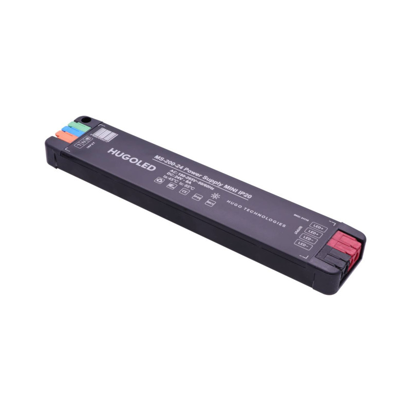 LED Tápegység Beltéri Szuper Mini MS-200-24 IP20 200W 24V - HUGOLED 31110