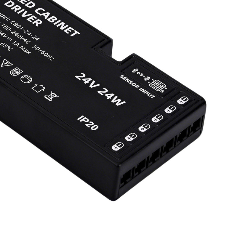 LED Tápegység Bútorvilágításhoz 24W 24VDC Csatlakozó kábellel - HUGOLED 31607