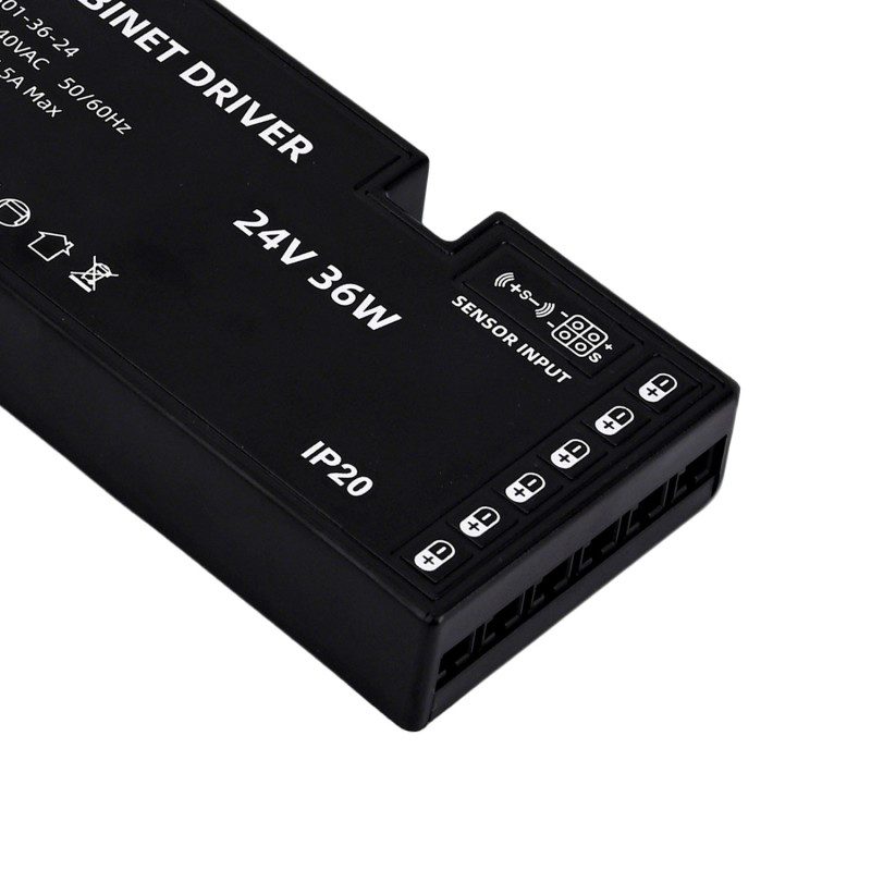 LED Tápegység Bútorvilágításhoz 36W 24VDC Csatlakozó kábellel - HUGOLED 36608