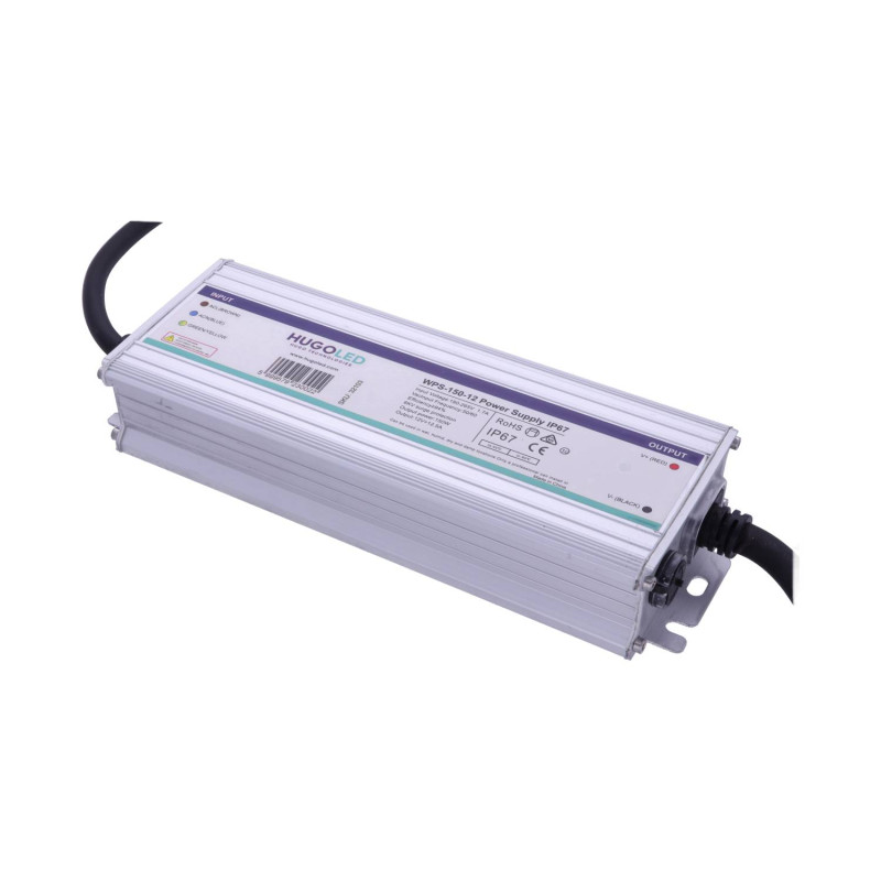 LED Tápegység Vízmentes Kültéri WPS-150-12  IP67 150W 12V - HUGOLED 32103