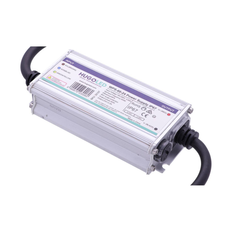 LED Tápegység Vízmentes Kültéri WPS-60-24  IP67 60W 24V - HUGOLED 32107
