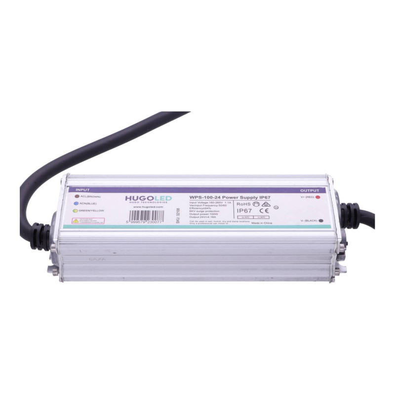 LED Tápegység Vízmentes Kültéri WPS-100-24  IP67 100W 24V - HUGOLED 32108