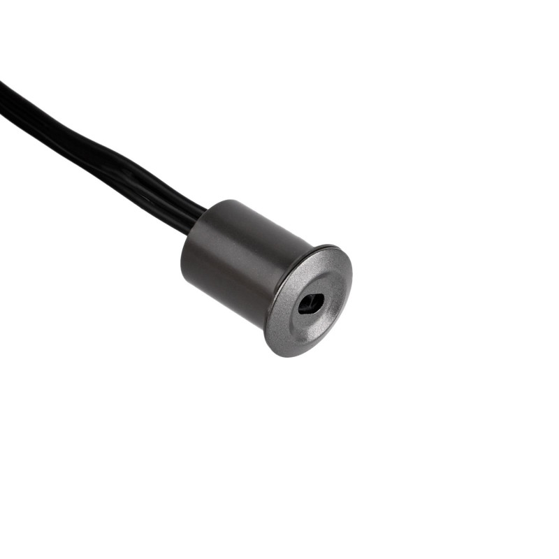 Egyajtós Központi Kapcsoló LED Bútorvilágításhoz 12-24VDC 3-PIN Antracit - HUGOSENSE 36404