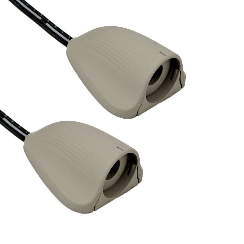 Kétajtós Két-érzékelős Központi Kapcsoló LED Bútorvilágításhoz 12-24VDC 3-PIN Bronz - HUGOSENSE 36408