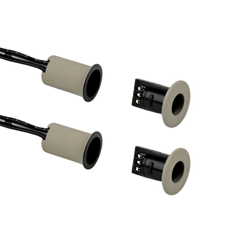 Kétajtós Két-érzékelős Központi Kapcsoló LED Bútorvilágításhoz 12-24VDC 3-PIN Bronz - HUGOSENSE 36408