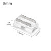 Univerzális Több Funkciós LED SMD/COB csatlakozó 8mm 12/24V - HUGOLED 38301