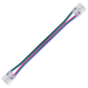 RGBW 5PIN COB/SMD LED Szalag - Szalag vezetékes csatlakozó 150mm 22AWG 5A IP20 - HUGOLED 38310