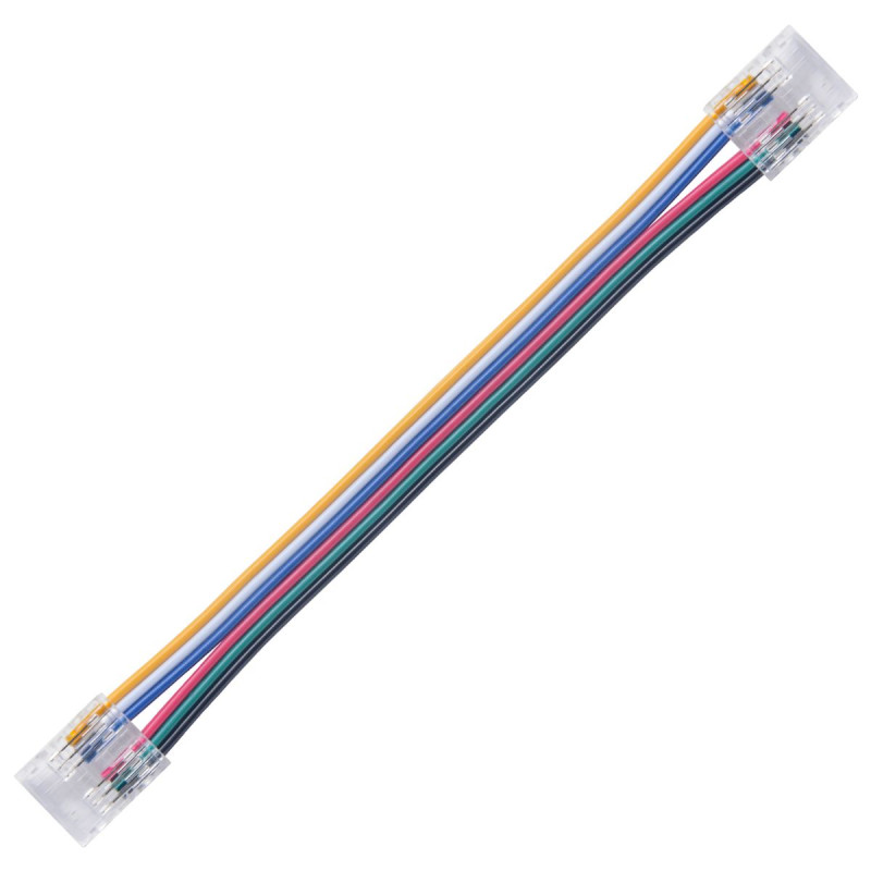RGB-CCT 6PIN COB/SMD LED Szalag - Szalag vezetékes csatlakozó 150mm 22AWG 3.5A IP20 - HUGOLED 38313
