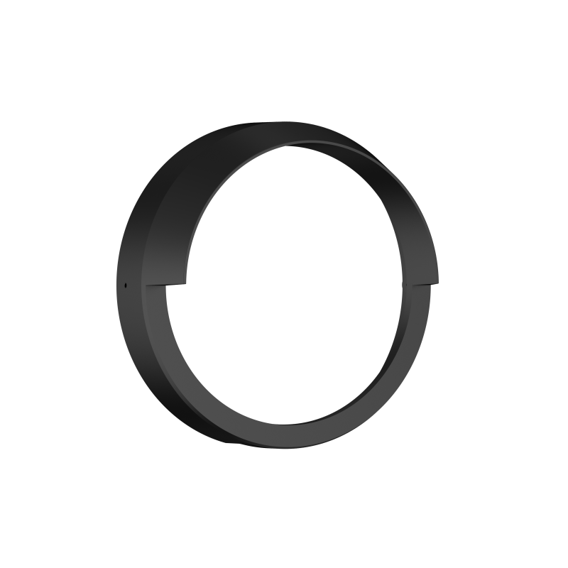 MALABO LED kerek mennyezeti lámpa 25W 2950lm 4000K 120° IP65  átmérő 300mm pórszórt fekete alumínium keret - HUGO LED