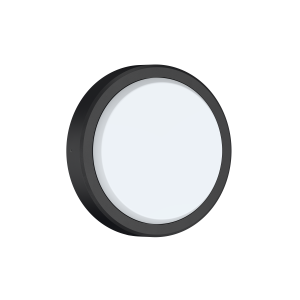 MALABO LED kerek mennyezeti lámpa 25W 2950lm 4000K 120° IP65  átmérő 300mm pórszórt fekete alumínium keret - HUGO LED