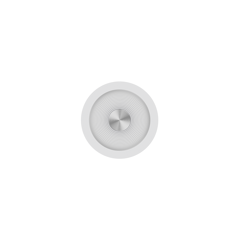 LED mennyezeti lámpa 25W 1750lm 4000K 120° átmérő 400mm Fehér-Ezüst káprázásmentes - HUGO LED