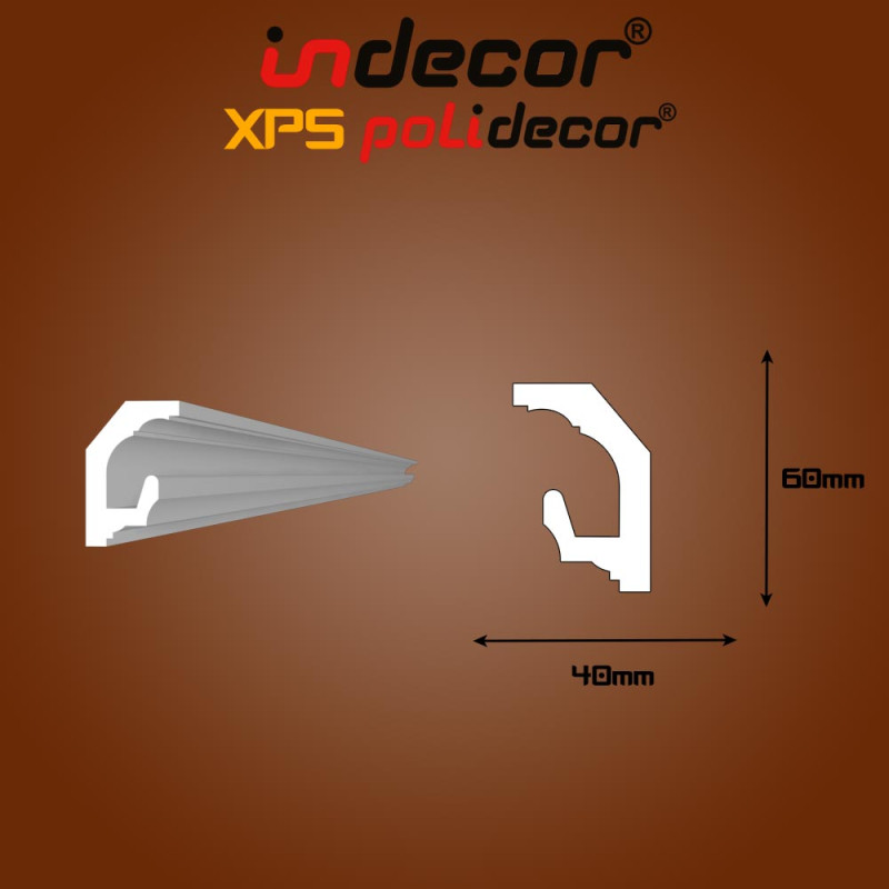 Lec-15B Mennyezeti rejtett világítás díszléc