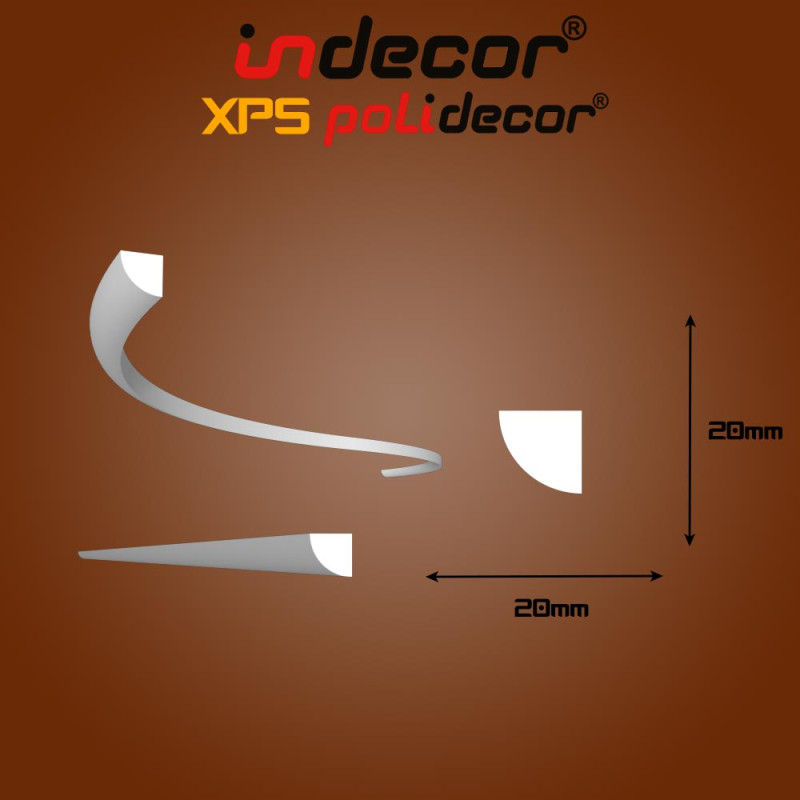 Lec-33B  Ívelhető 20x20mm