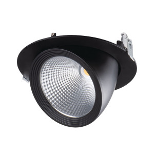 HIMA LED 23W 2510lm 4000K Ra90 fekete forgatható süllyesztett mélysugárzó lámpa - KANLUX 22842
