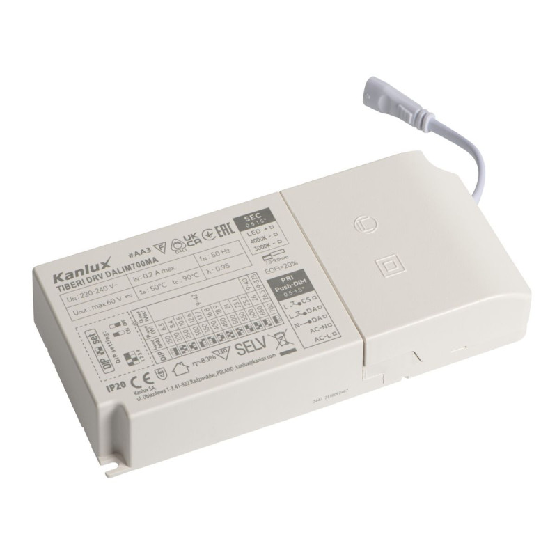 TIBERI DRV DALIM700MA táp Kanlux - 26386