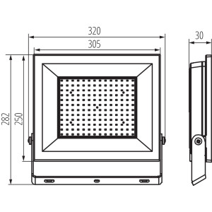 Kanlux Miledo Grun LED reflektor 150W 4000K 14250lm IP65