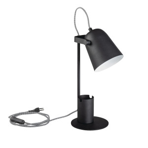 RAIBO E27 asztali lámpa fekete