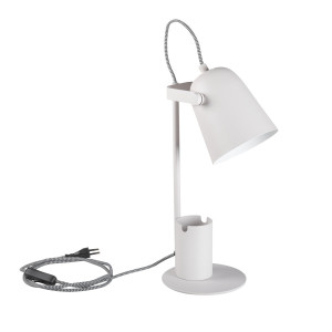 RAIBO E27 asztali lámpa fehér