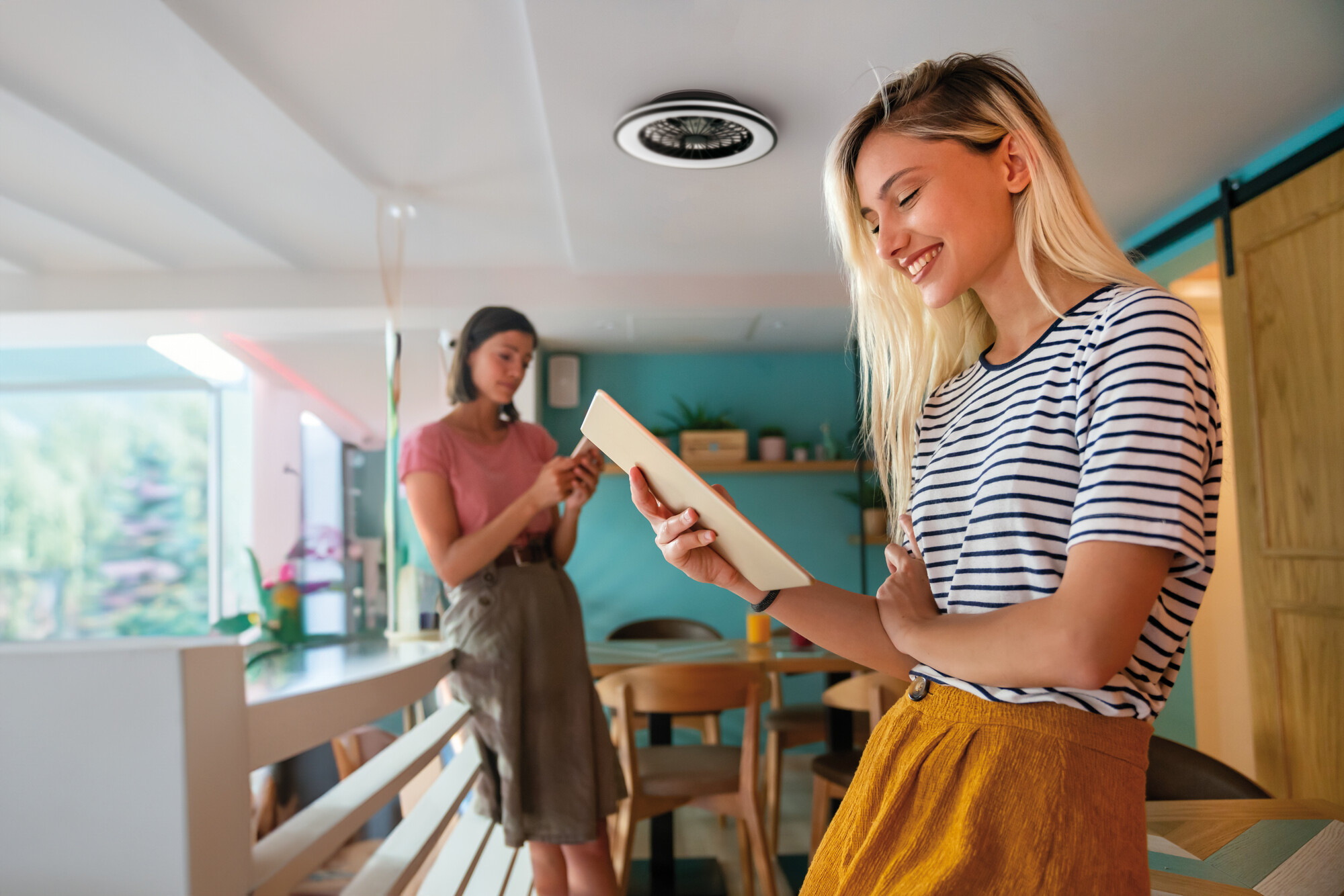 PLAVE lámpa ventilátorral