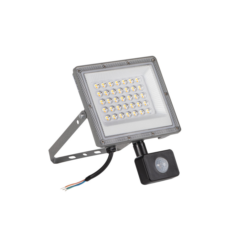 Kanlux ACETE 30W CCT SE GR LED mozgásérzékelős reflektor IP65 3000K/4000K/6500K 2400-3240 lm - Szürke