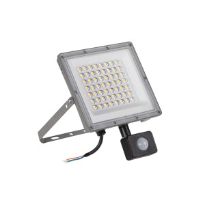 Kanlux ACETE 50W CCT SE GR LED mozgásérzékelős reflektor IP65 3000K/4000K/6500K 4300-5400 lm - Szürke