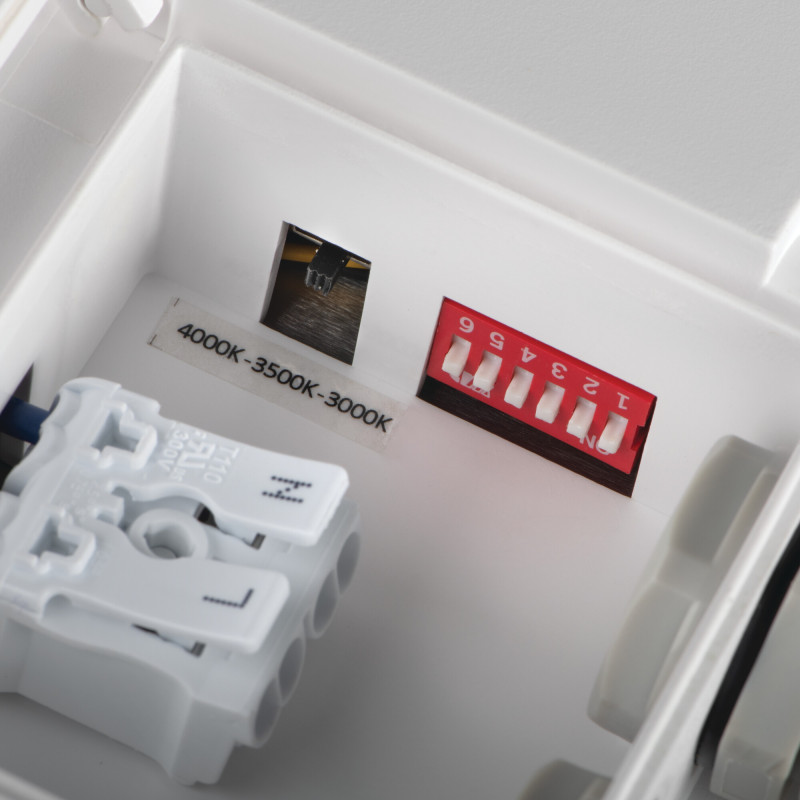 BENO 24-30W 4510lm CCT IP65 fehér kerek kültéri mennyezeti lámpa mozgásérzékelővel - KANLUX 38785