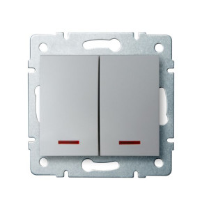 MOWION LOGI 02-1120-143 Ezüst Jelzőfényes csillárkapcsoló