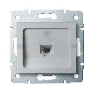 MOWION LOGI 02-1370-043 Ezüst Telefon csatlakozó aljzat