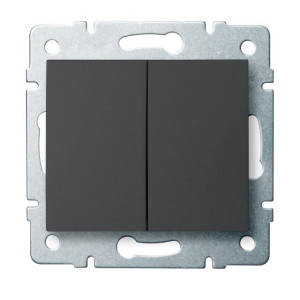 MOWION LOGI 02-1022-141 Grafit Dupla nyomókapcsoló