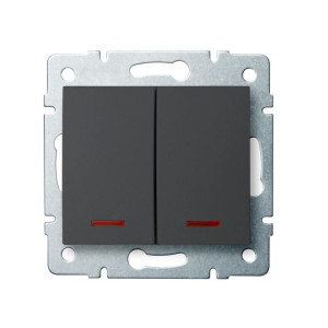 MOWION LOGI 02-1120-141 Grafit Jelzőfényes csillárkapcsoló