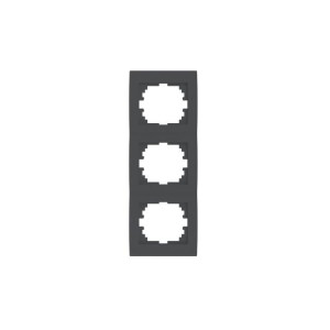 MOWION LOGI 02-1530-041 Grafit Hármas keret, függőleges