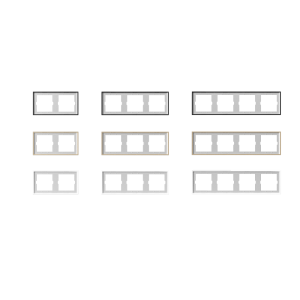 Dupla Kapcsoló Keret SZŰRKE