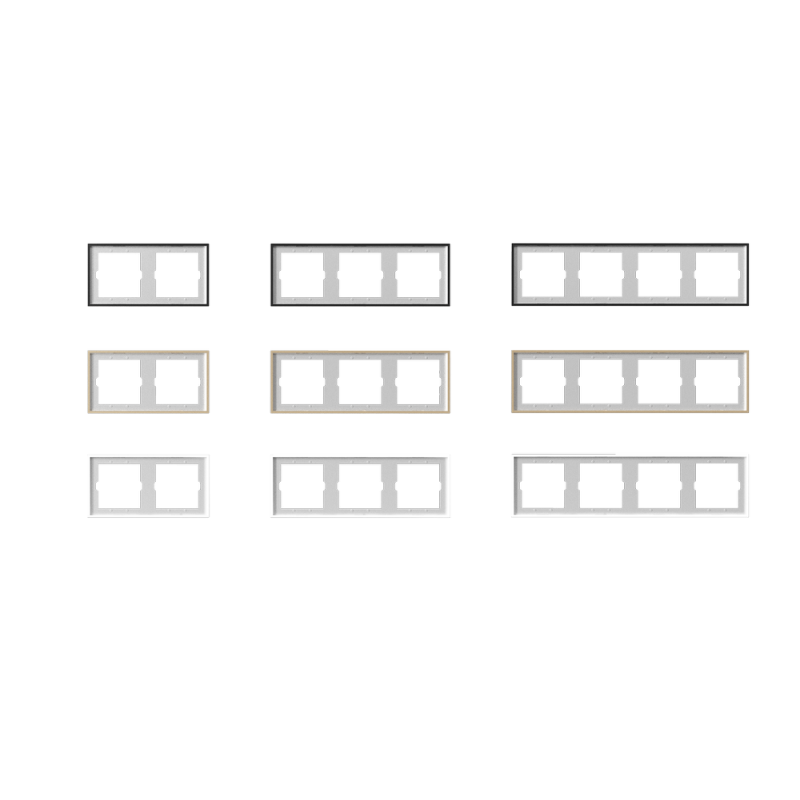 Dupla Kapcsoló Keret SZŰRKE