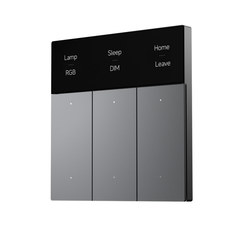 Super Intelligens Kapcsoló LCD Kijelző 6-Csatorna SZŰRKE