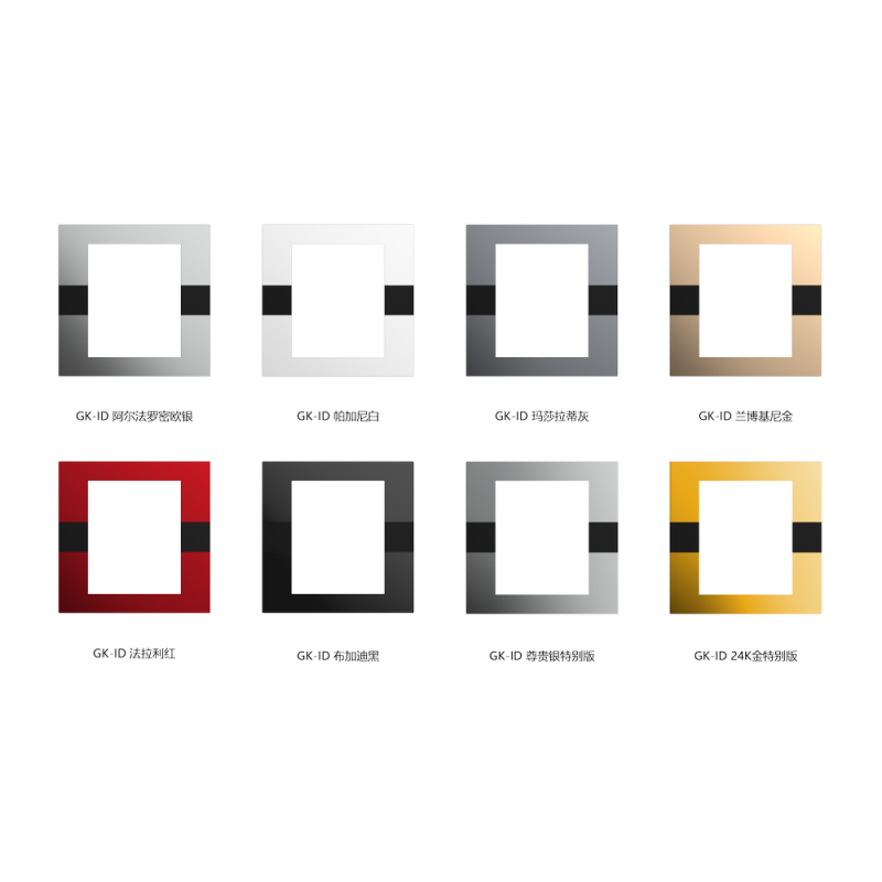 Dupla Kapcsoló Keret SZŰRKE