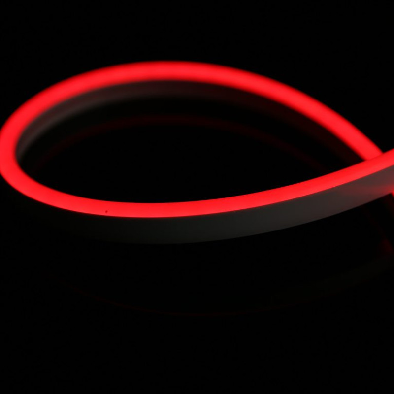 LED NEON FLEX Piros 12V 9,6W/M IP65 (5x13mm, Vághatóság: 10mm) neon reklámokhoz