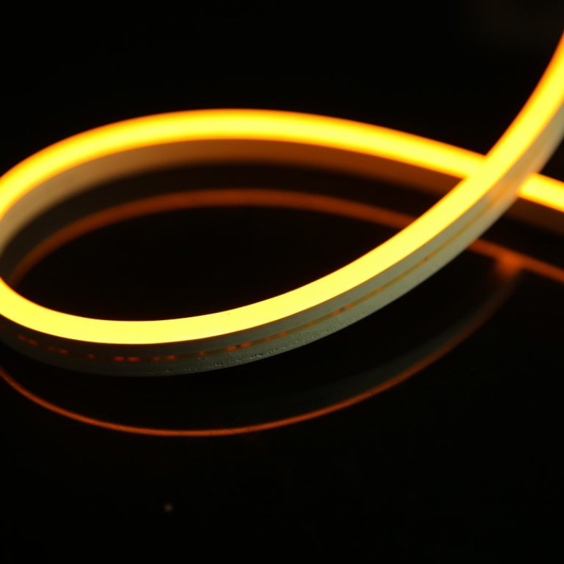 LED NEON FLEX Sárga 12V 9,6W/M IP65 (5x13mm, Vághatóság: 10mm) neon reklámokhoz