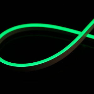 LED NEON FLEX Zöld 12V 9,6W/M IP65 (5x13mm, Vághatóság: 10mm) neon reklámokhoz