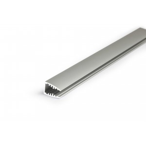 Alumínium LED profil eloxált 6mm-es üveg élvilágításhoz 