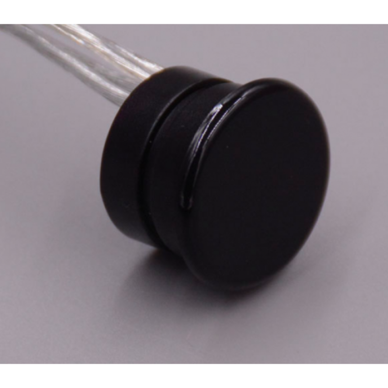 Bútorlapba süllyeszthető fekete kerek dimmer érintős 3A