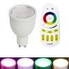 LED lámpa , égő , szpot ,  GU10 foglalat , 4 Watt , RGBW, 
