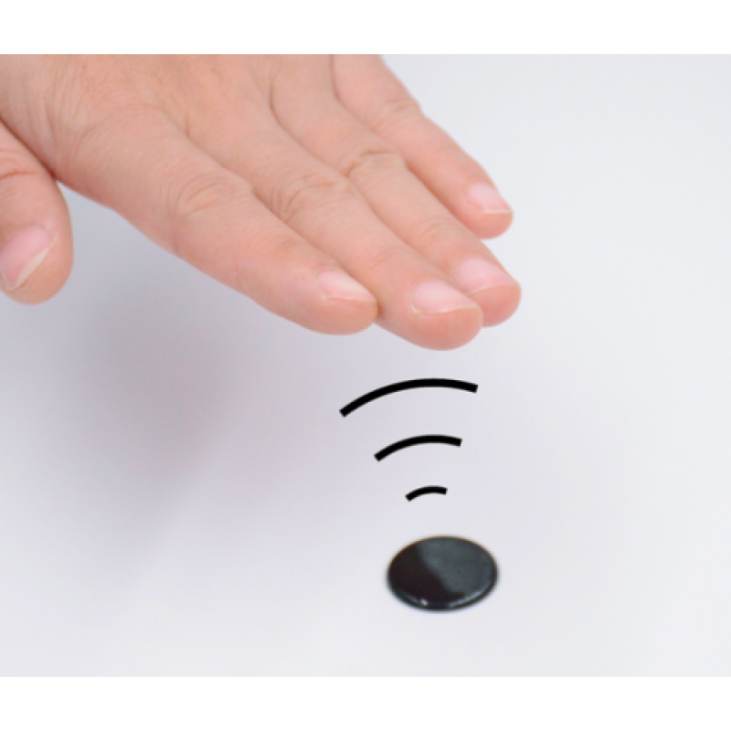 Bútorlapba süllyeszthető fekete kerek dimmer közelség érzékelős 3A 12V