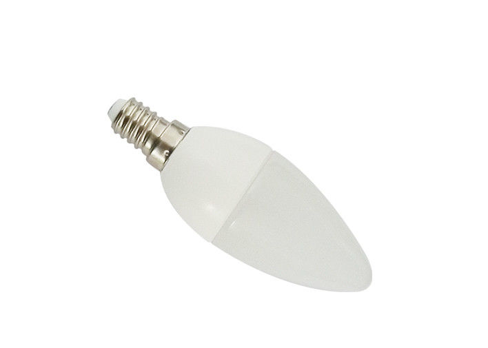 LED lámpa , égő , gyertya , E14 foglalat , 5,5 Watt , 200° , meleg fehér
