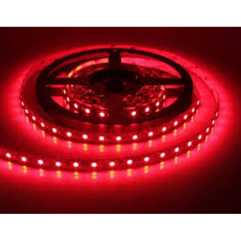 LED szalag , 3528 , 60 led/m , 3,6/m , piros