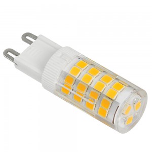 LED lámpa , égő , kukorica , G9 foglalat , 5 Watt , 320° , hideg fehér